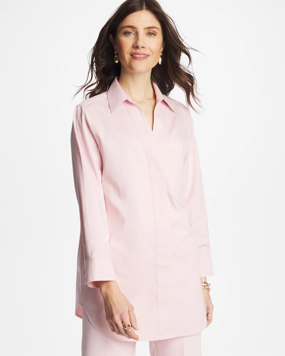 No Iron™ Stretch Splitneck Tunic - Chico's