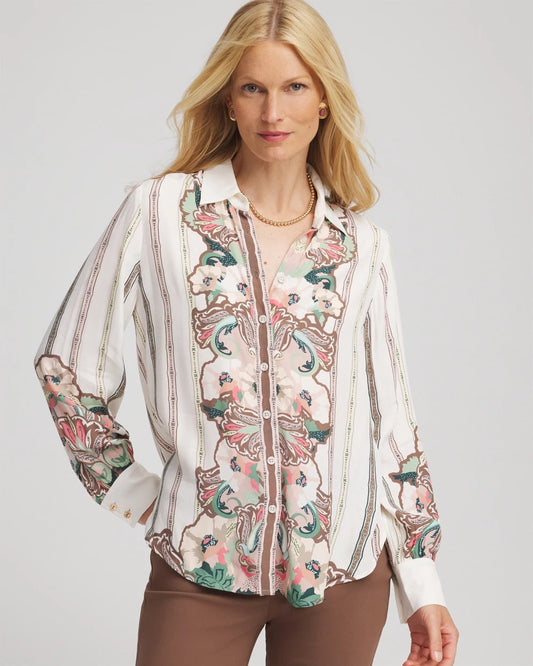 Silky Classic-Fit Shirt - Chico's