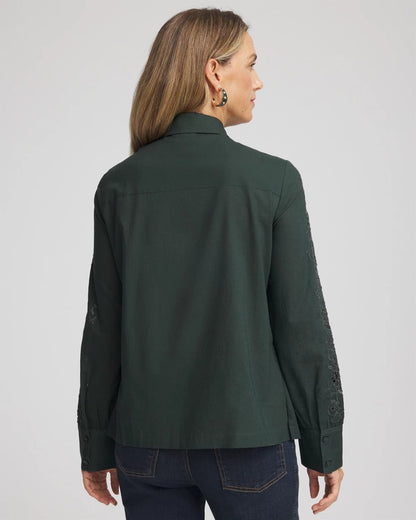 Lace Cotton Voile Shirt - Chico's