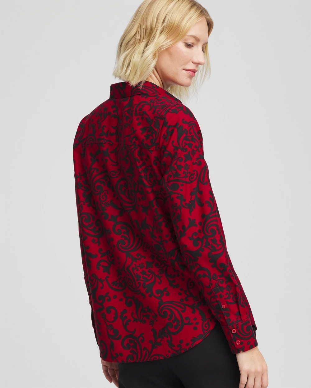 No Iron™ Vinstra Scrolls Shirt - Chico's