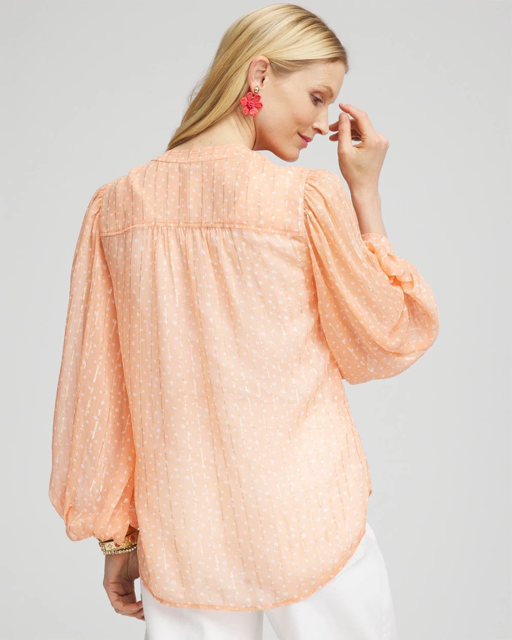 Metallic Jacquard Blouse - Chico's
