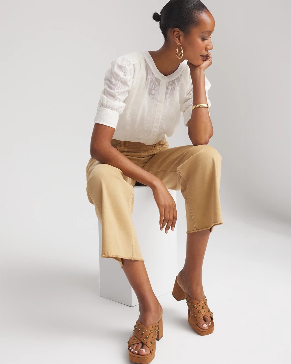 Chiffon Puff Sleeve Shirt - Chico's