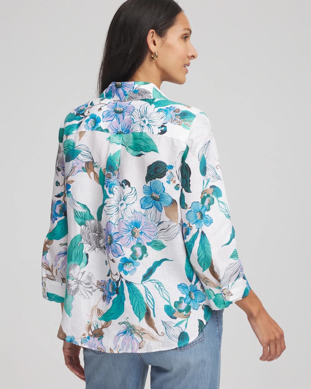 No Iron™ Floral Linen Shirt - Chico's