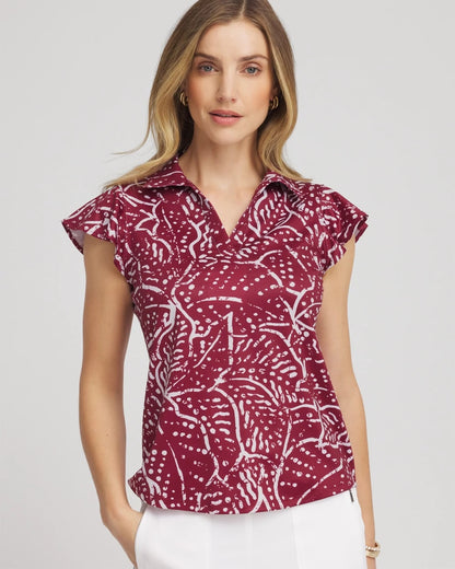 Zenergy® UPF Printed Polo Top - Chico's