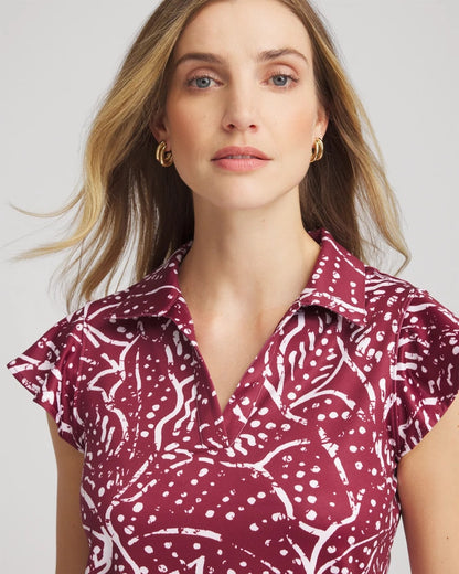 Zenergy® UPF Printed Polo Top - Chico's