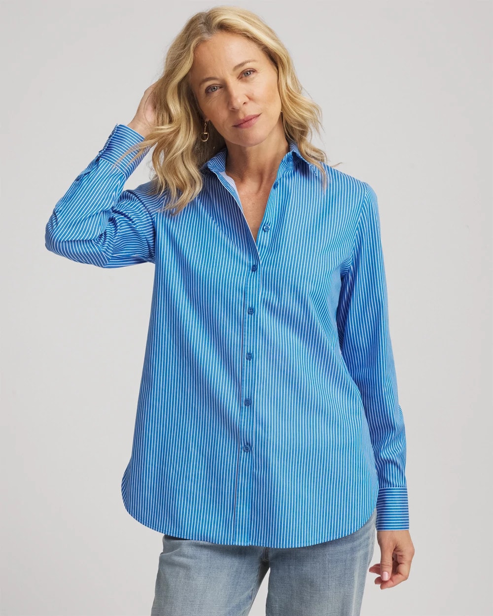 No Iron™ Classic Striped Shirt - Chico's