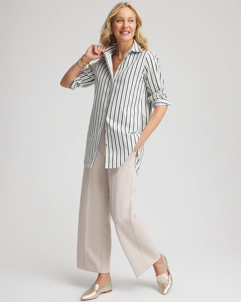 No Iron™ Striped Shirt - Chico's