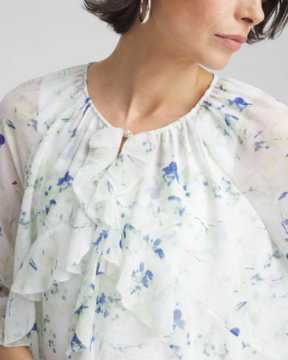 Georgette Sheer Ruffle Blouse - Chico's