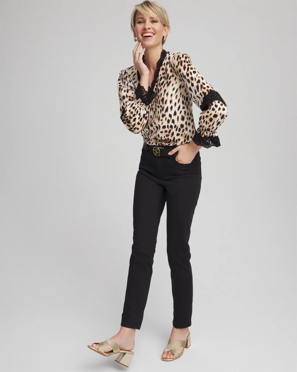 Animal Print Long-Sleeved Top - Chico's