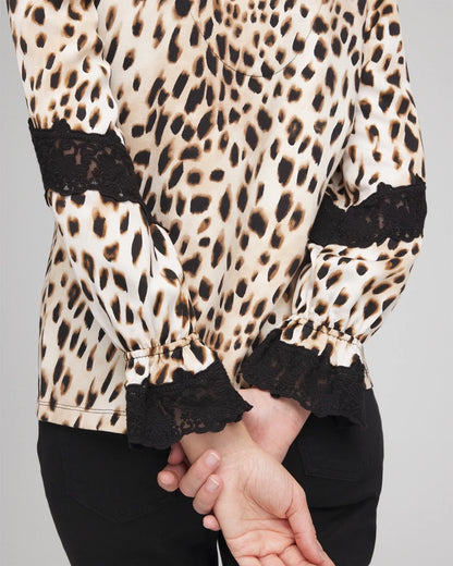 Animal Print Long-Sleeved Top - Chico's