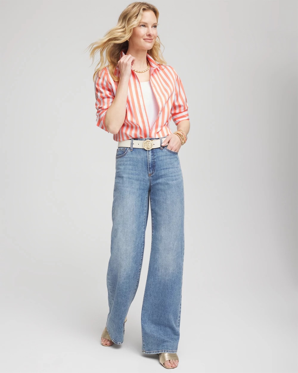 No Iron™ Vacation Stripes Shirt - Chico's