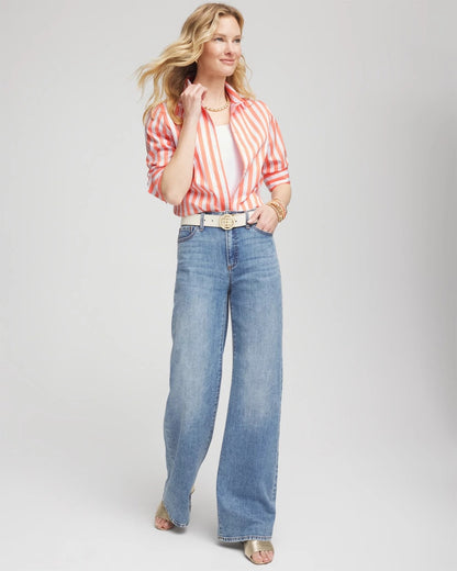 No Iron™ Vacation Stripes Shirt - Chico's