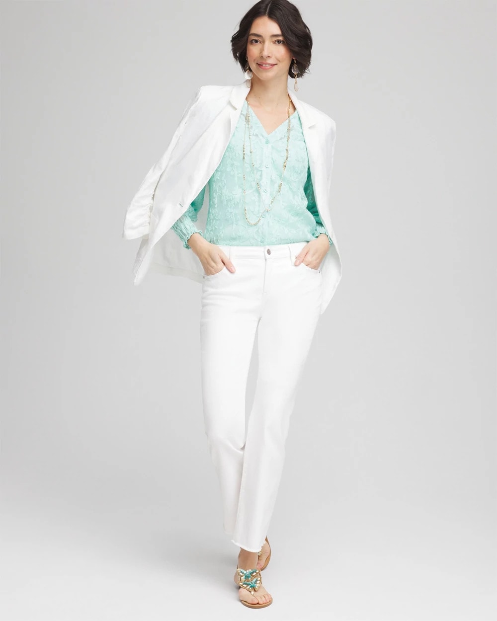 Floral Soutache V-Neck Blouse - Chico's