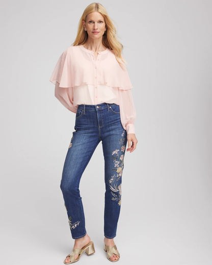Georgette Cape Blouse - Chico's