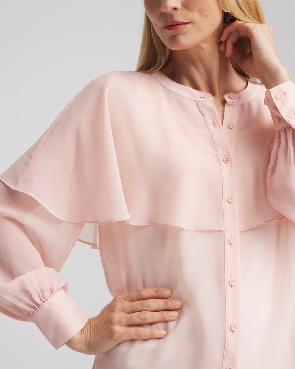 Georgette Cape Blouse - Chico's
