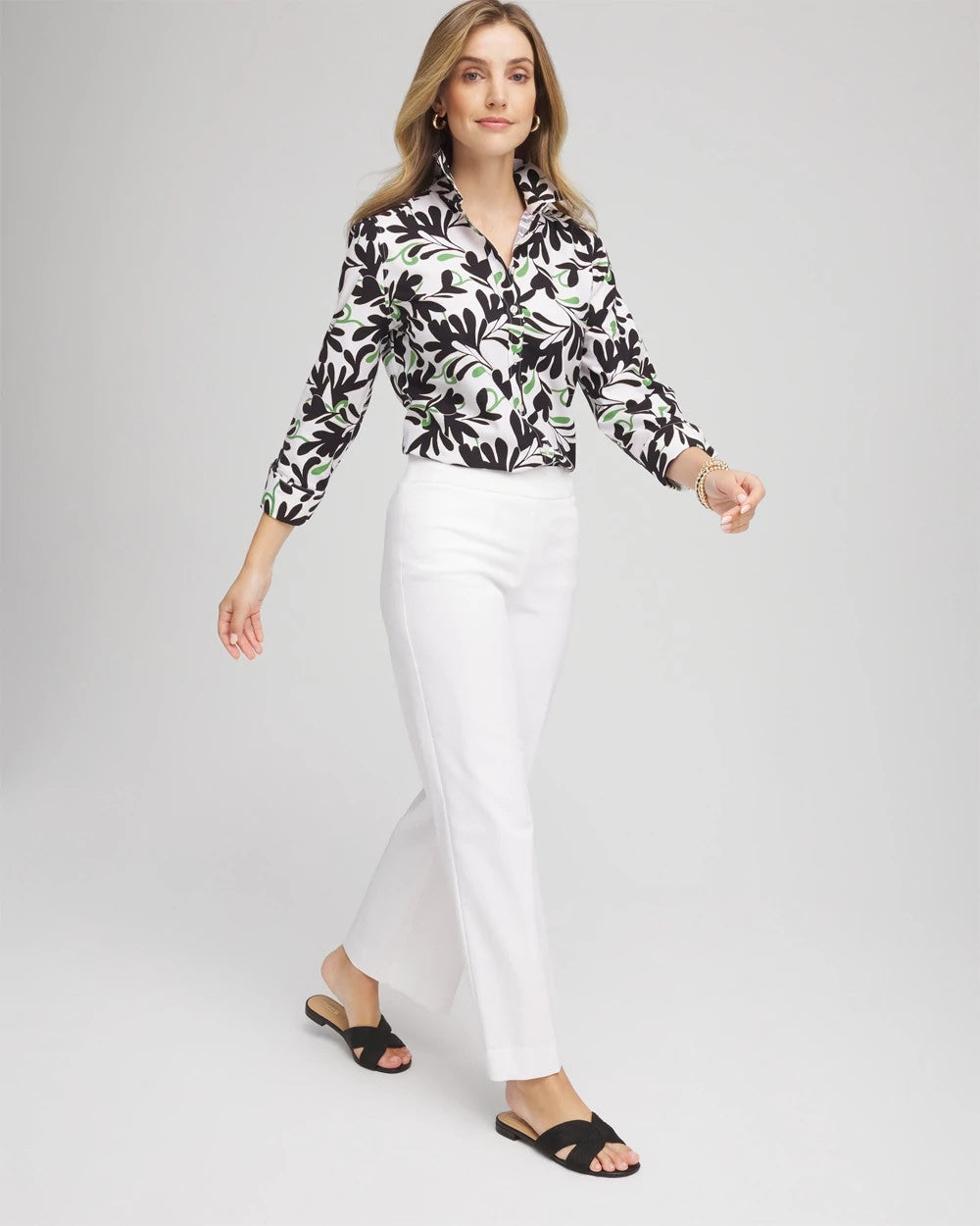 No Iron™ Abstract Floral Shirt - Chico's