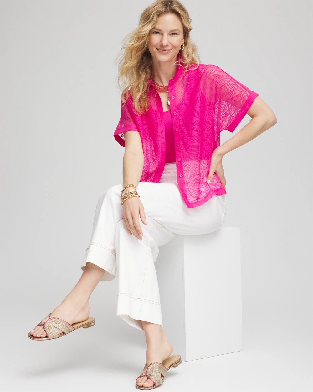 Deco Burnout Shirt - Chico's