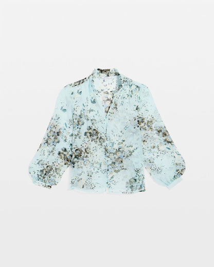 Floral Georgette Peasant Blouse - Chico's
