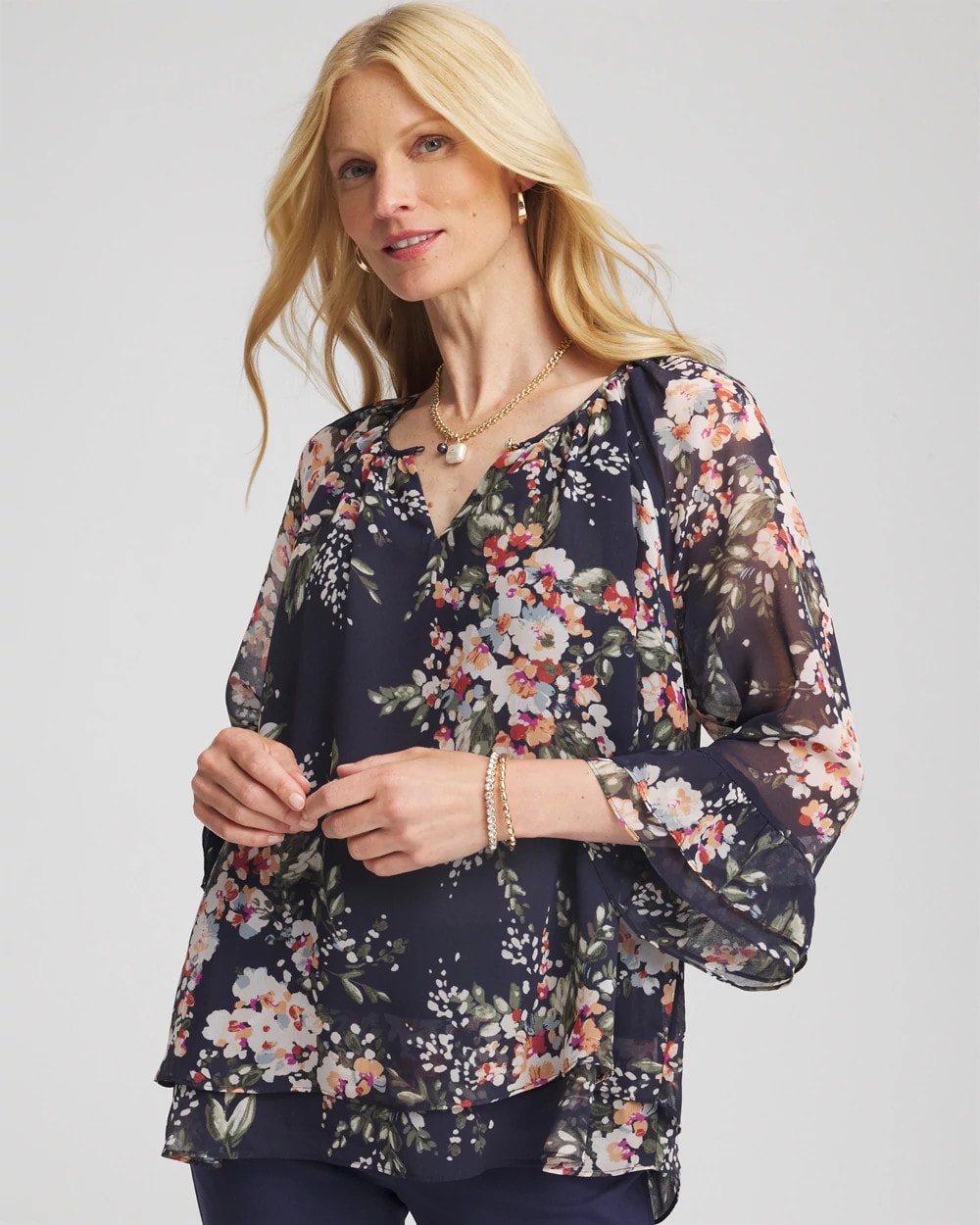 Floral Georgette Blouse - Chico's