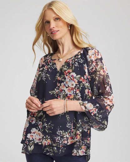 Floral Georgette Blouse - Chico's