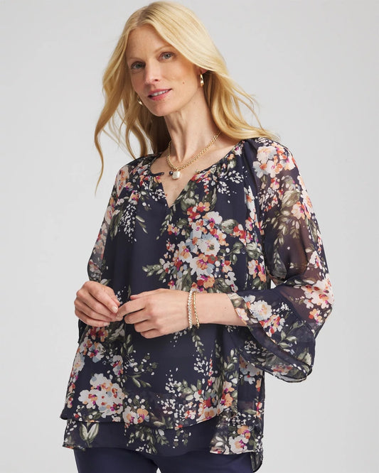 Floral Georgette Blouse - Chico's