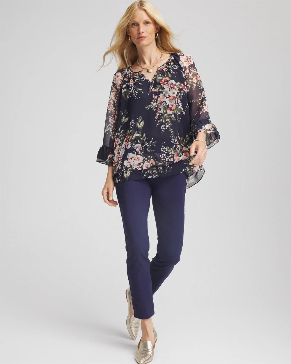 Floral Georgette Blouse - Chico's