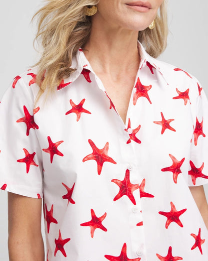 Starfish Short Sleeve Swing Shirt - Chico's
