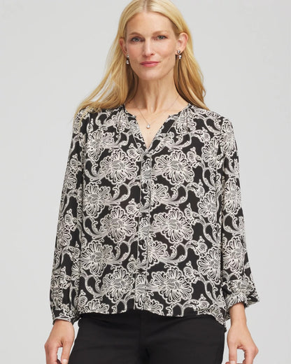 Caviar Bead Georgette Blouse - Chico's