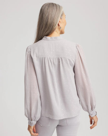 Georgette Clip Dot Blouse - Chico's