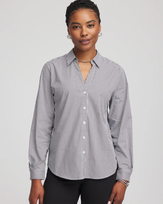Poplin Stripe Shirt - Chico's
