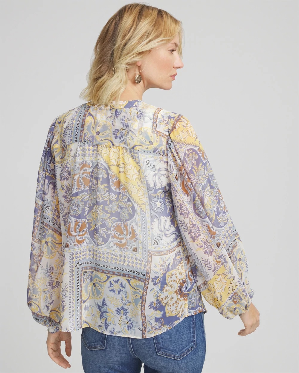 Artisanal Georgette Blouson-Sleeve Blouse - Chico's