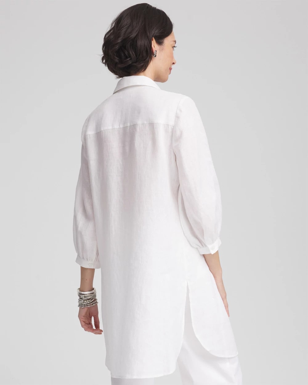 Pintuck Placket Linen Tunic - Chico's