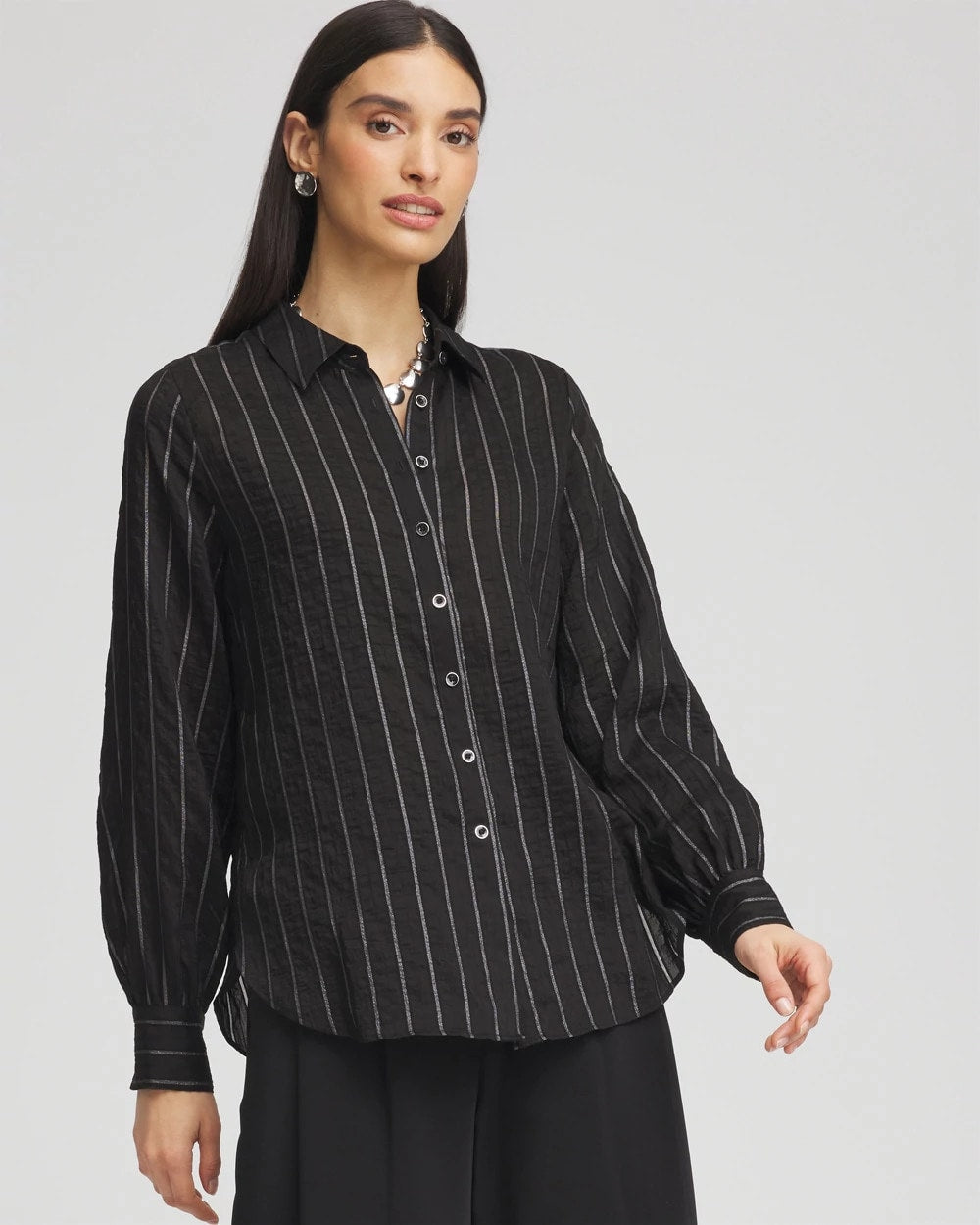 Classic Soft Button-front Blouse - Chico's