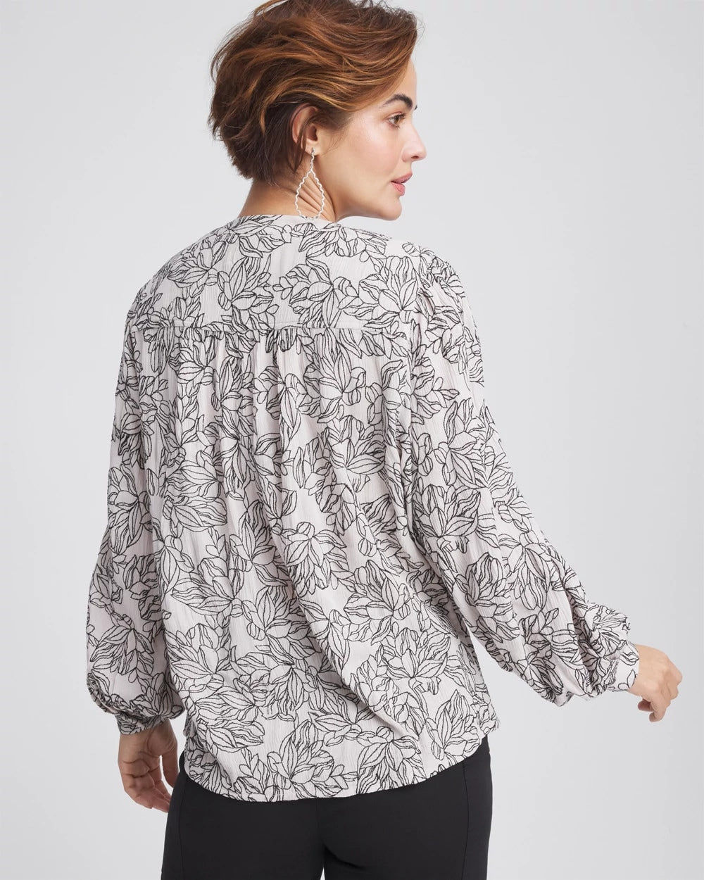 Crepe Embroidered Blouse - Chico's