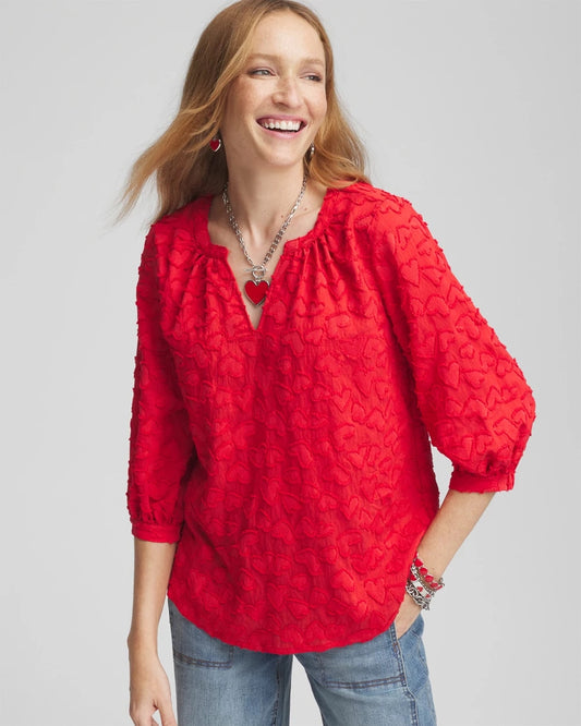 Embellished Valentine's Day Blouse - Chico's