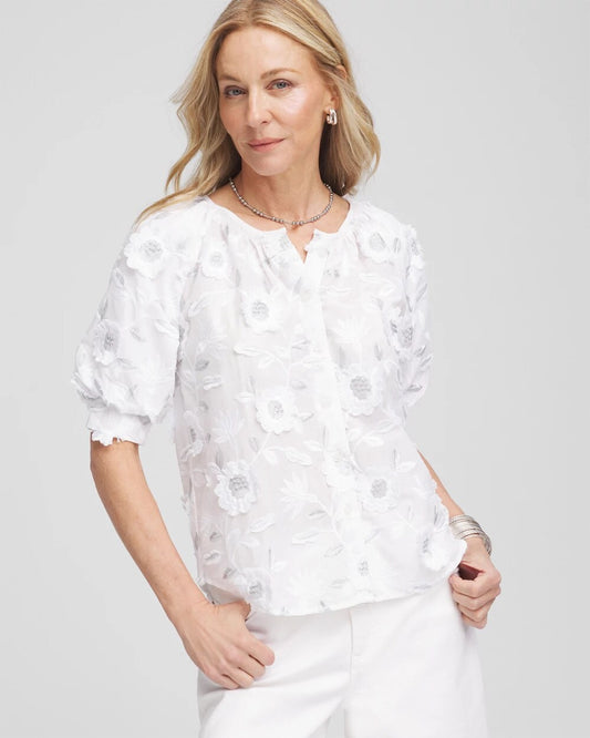 Applique Embroidered Top - Chico's