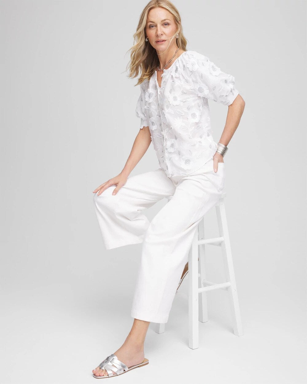 Applique Embroidered Top - Chico's