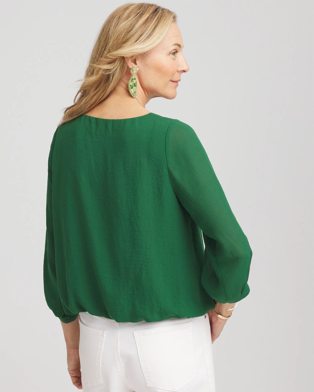 Embroidered Crinkle Chiffon Blouse - Chico's