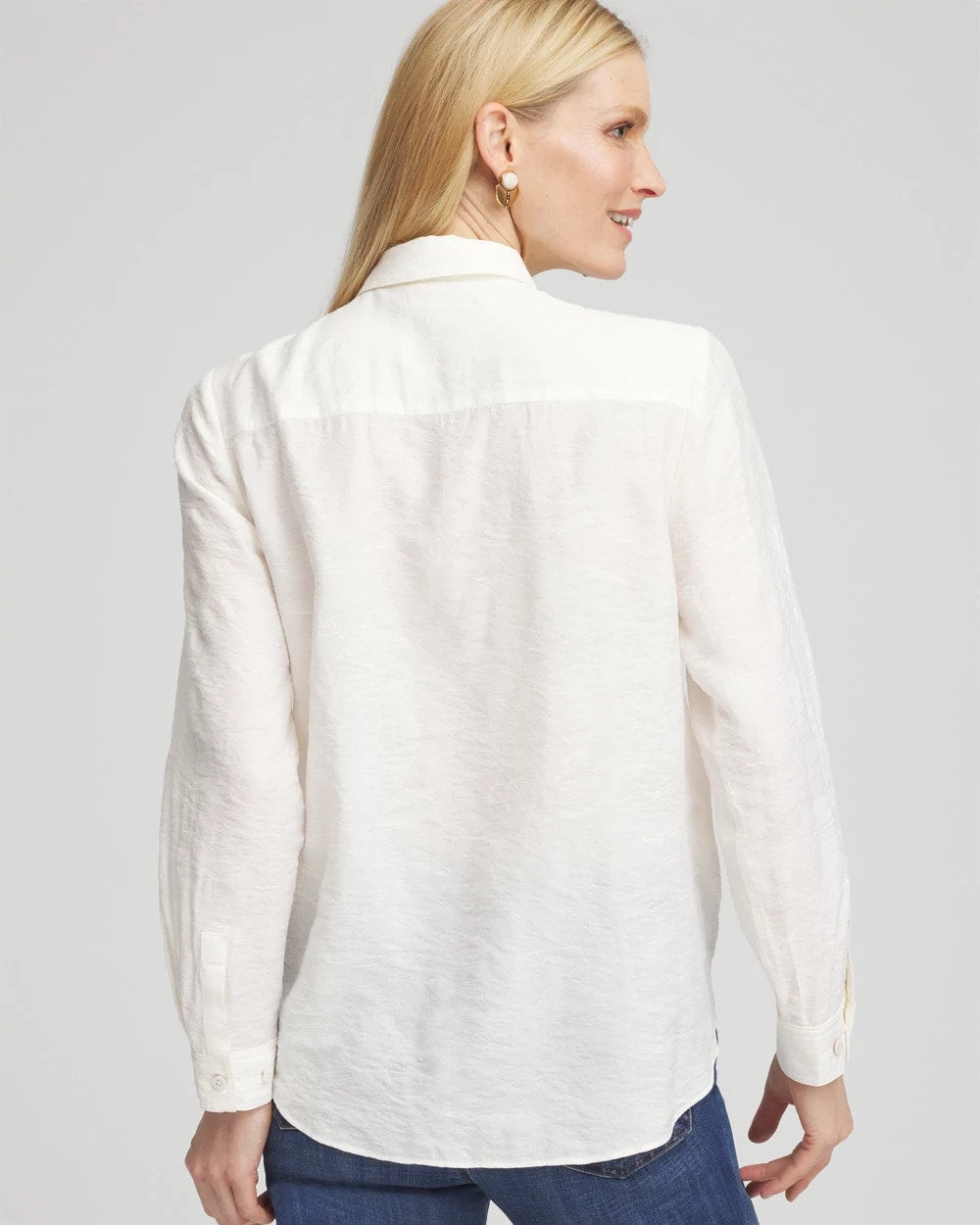 Textured Tie-Front Pullover Top - Chico's