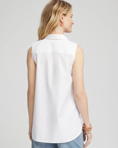 No Iron™ Tropical Floral Sleeveless Shirt - Chico's