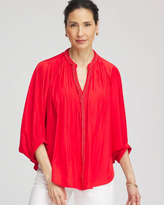 Braided Batwing Blouse - Chico's