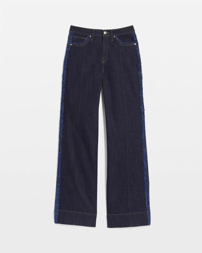 Frayed High-Rise Wide-Leg Jeans - Chico's