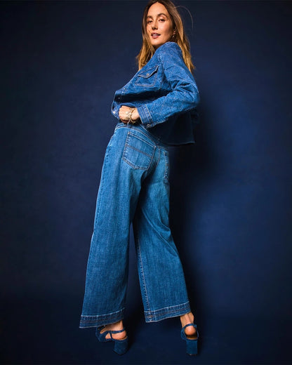 Double Stitch Wide-Leg Cropped Pants - Chico's