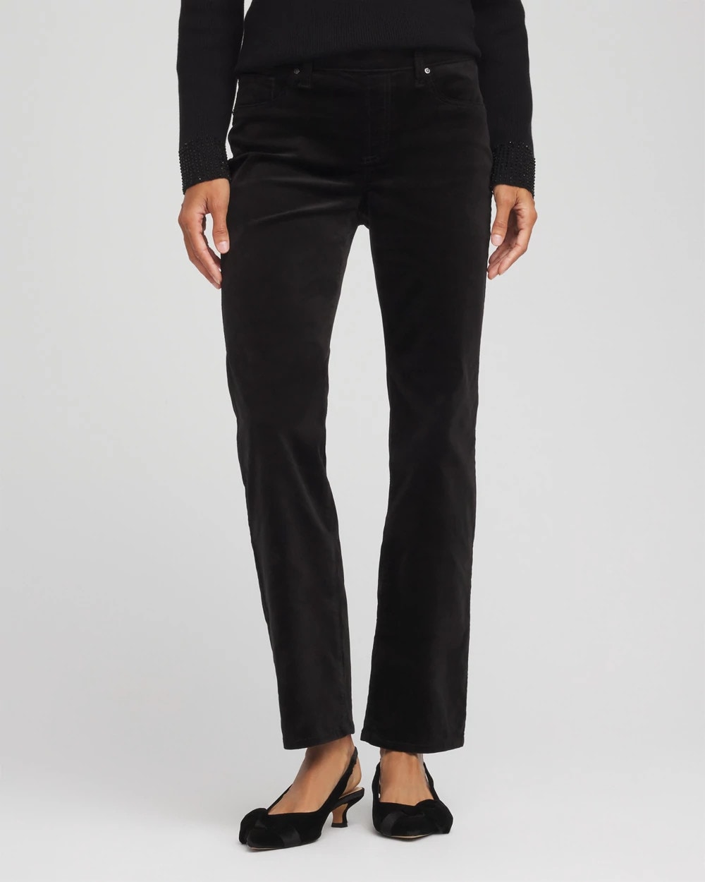 Velveteen Pull-On Flared Jeans - Chico's