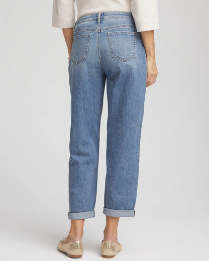 Dewdrop Boyfriend Cropped Jeans - Chico's