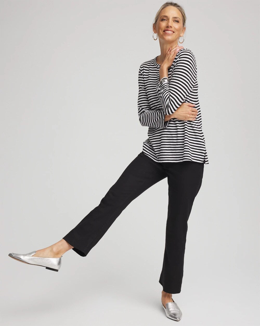 Cropped Girlfriend Kick-Flare Jeans - Chico's