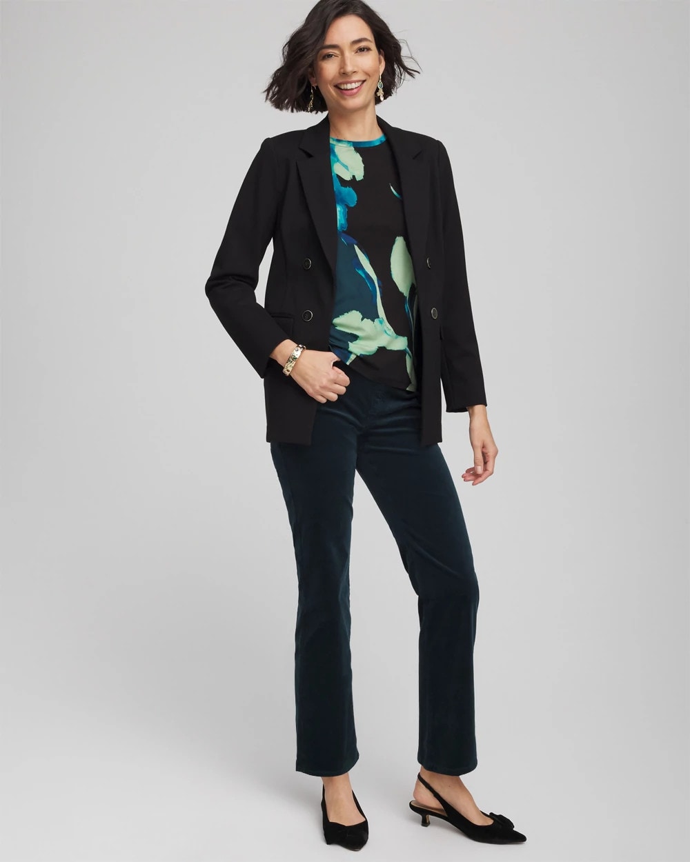 Velveteen Pull-On Flared Jeans - Chico's