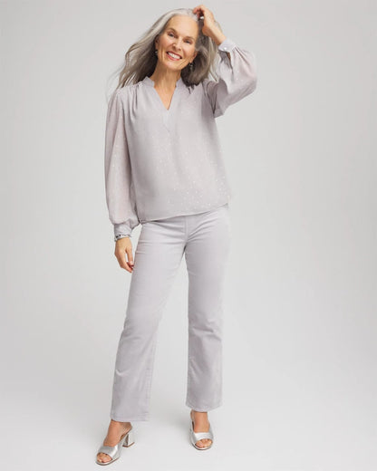 Velveteen Pull-On Flared Jeans - Chico's