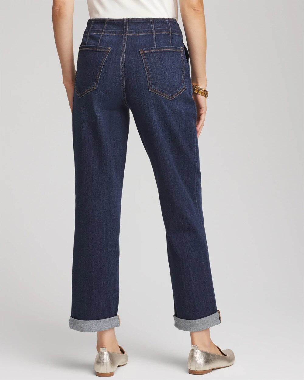 Pull-On Boyfriend Cropped Jeans - Chico's