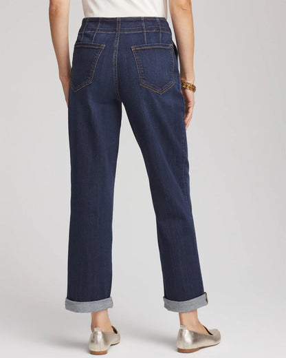 Pull-On Boyfriend Cropped Jeans - Chico's